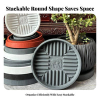 Round Flowerpot Base Thickened Round Pot Base long-lasting for Windowsill, flourishty owners