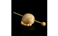 Wooden Fishes with Mallet Traditional Wooden Fishes Handcrafted Temple Block for Buddhists, Desk, Altar