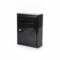 Compact Wall-Mounted Mailbox Rectangular Metal Mailbox Easy to Install Home Storage for Outdoor