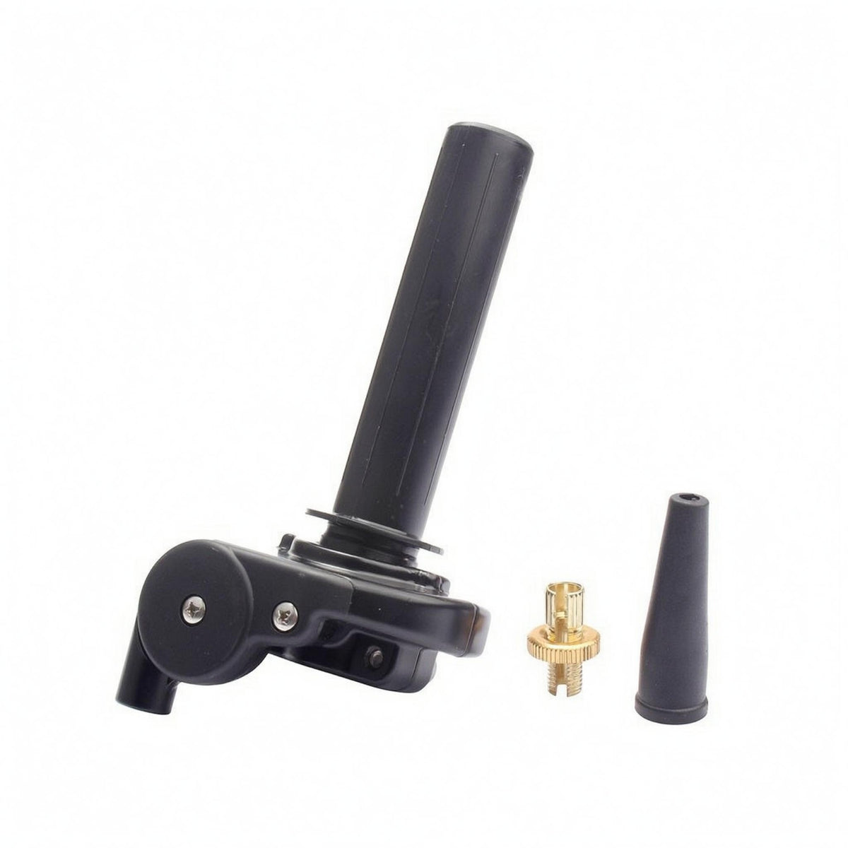 Rough-Terrain-Highway Motorcycle Throttle Assembly Rubber Boot Twist Throttle Grip Brass Adjuster 7/8 Inch Handlebar Grips Clamp-Style