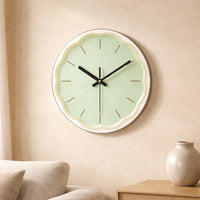 Round Glass Wall Circular Timepiece Decorative Noiseless Wall Circular Timepiece