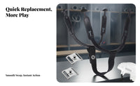 Black Hockey Helmet Chin Strap Repair Kit Sturdy Hockey Chin Strap Easy to Install Sports Helmet Buckle Kit