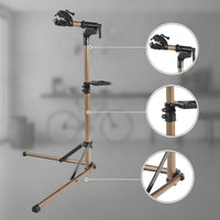 Aluminum Bike Repair Stand with Tool Tray Adjustable Bike Repair Stand Portable Bike Workstand Lightweight for Mechanics