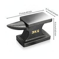 Cast Iron Anvil Curved-End Anvil Flat Top Face Heavy Duty for Blacksmithing