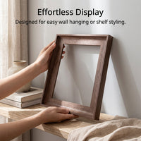 Picture Frame for Wall Hanging with Resin Material Construction, Decorative Photo for Children Artwork and Canvas, Home Decoration