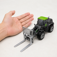 Mini Car Forklift Die-Cast Alloy Construction Vehicle 360-Degree Rotatable For Kids Over 4 Years Old