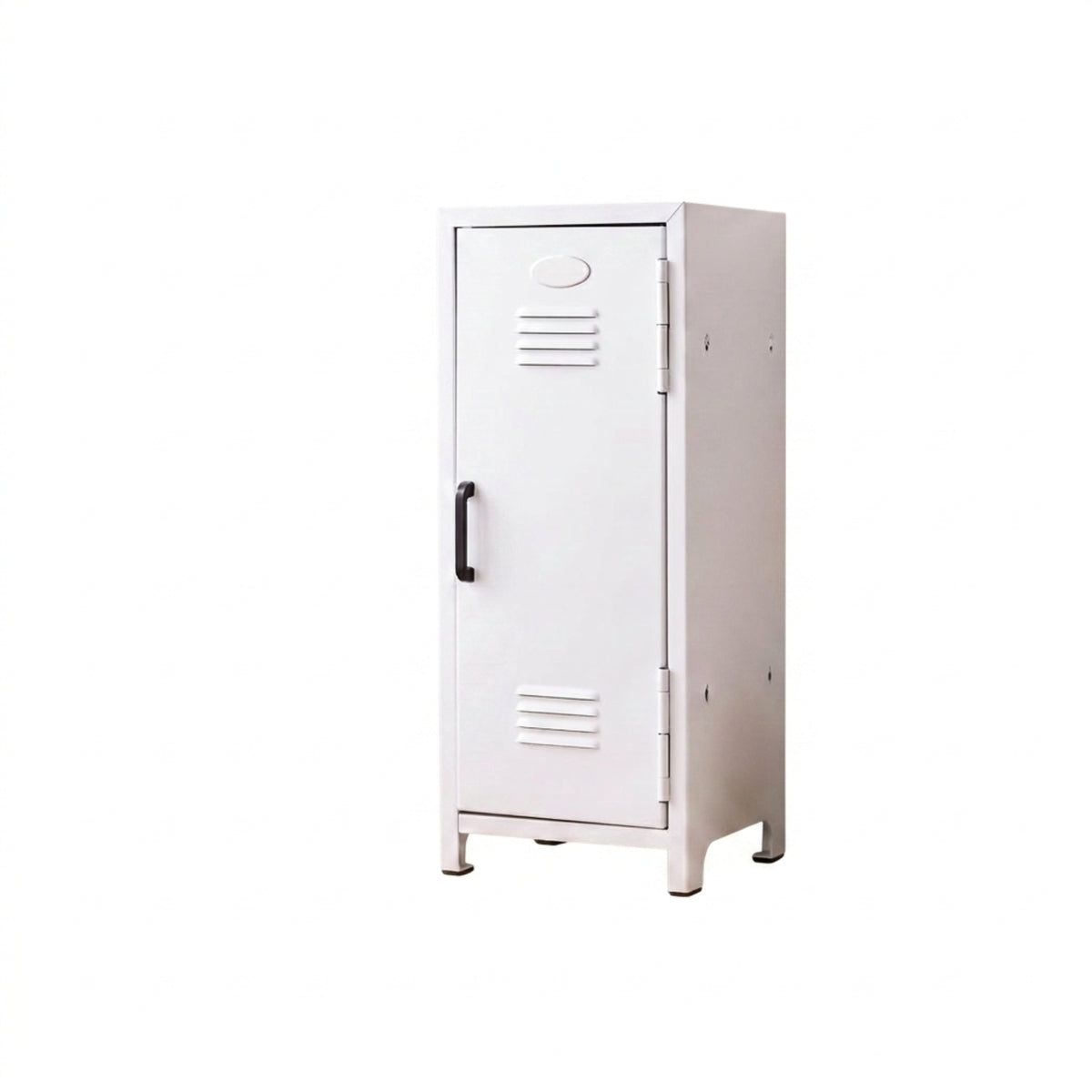 Compact Desktop Organizer with Door Space-Saving Metal Storage Cabinet Slim Mini Metal Locker Small for Students, Professionals, Office Desk, Dorm Room, Vanity, Bedroom