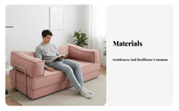 Foldable sectional Sleeper Sofa Vintage Look sectional Corduroy Sofa Bed century-inspiredcentury-inspired-century-inspired-century modern aesthetic and design adaptable Seating Oversized for Apartment Dwellers, Families, residents, Lounge Area