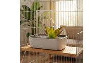 Promotes Hygiene Parrot Bathtub Natural Rain Simulation Recirculating Bird Shower Automatic Bird Shower for Parakeets, Cockatiels, Lovebirds