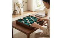Tabletop 24-Slot Watch Tray Soft Watch Organizer Tray with Velvet Lining Safeguarding Sturdy for Dresser