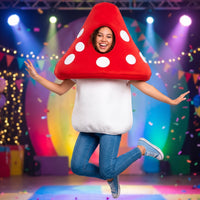 Spotted Fungus Costume Bulbous Fungus Outfit Party Costume with Foam Top Comfortable for Adults