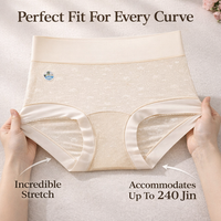 Underwear Women High Waisted Knickers Multipack with Premium Bamboo Fibre, Period Postpartum with Silk Gusset Lining