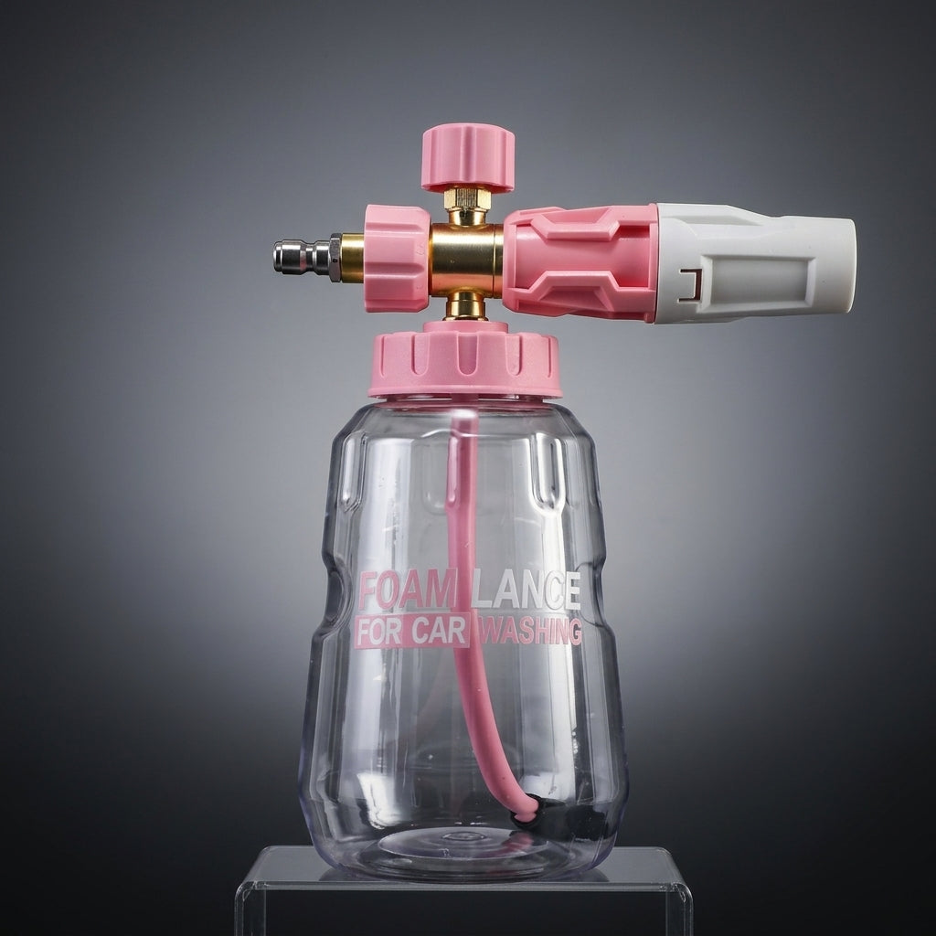 Car Cleaning Pump Sprayer for Pre Wash, Professional Detailing Foam Lance with 10m Spray Distance, Compact 250ml Bottle, 150bar Water Pressure