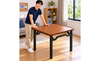 Mahjong Table Multi-Use Rectangular Game Table Rounded Corners Home Furniture