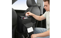 Organizer with Tissue Holder Multi-Compartment Organizer Hanging for Drivers