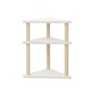 Space Saving Corner Desk Shelf Easy Installation Triangular Storage Rack Sturdy and Stable Triangle Storage Rack Long-Lasting for Home Office Users, Professionals, Homeowners, Desktop, Study Room, Bedroom