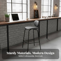 Retro Design utilitarian supportrest Stool Minimalist & design Lowspine support High Stool Sturdy Frame Bar Chair Built-in Footrest for homeowners, Business Owners, Interior Designers, Restaurant, Counter, Kitchen, Patio