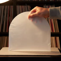 50 Pieces Vinyl Sleeve with Rounded Top Translucent Inner Sleeve with Rounded Corners LP Inner Sleeves Lightweight Shielding