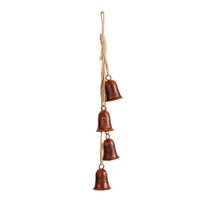 Hanging Bell with Rope Rustic Hanging Bell Aged Ornament for Door, Christmas Tree, Wreath