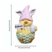 Easter Chick Figurine High-Quality Materials Resin Chick Doll Sturdy And