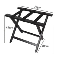 Bamboo Luggage Stand Foldable Folding Luggage Rack Space Saving for Hotel Room