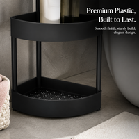 Multi-layer Corner Storage Shelf for Bathroom & Kitchen, Freestanding Triangle Organizer