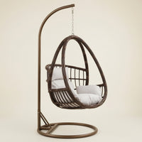 Egg Chair with Stand Freestanding Hanging Egg Chair Outdoor for Adults, Readers, Balcony, Backyard, Living Room