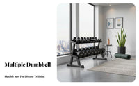 Triangular Dumbbell Rack Commercial Grade Multi-Tier Dumbbell Rack Heavy Duty Metal Hand Weight Stand for Fitness Studio