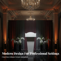 Stable Base Reception Host Stand Long-Lasting Construction Floor Standing Lectern Wide Top Surface Floor Standing Podium Wear-Resistant for Presenters, Lecturers, Lecture Halls, Classrooms, Auditoriums, Auditorium