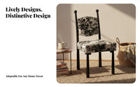 Upholstered spherePost Chair French & Design Dining Seat Light Luxury Elegant Design for Homeowners, Adults, Vanity Area