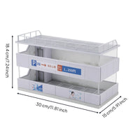 1:64 Parking Building Model Multi-Level Parking Garage Model Realistic Display Scene 3 layer for Collectors, Desk