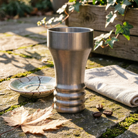 Coil Cup Retro Stainless Steel Cup Single-Piece