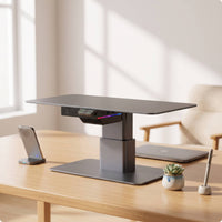 Display Stand with Docking Station Ergonomic Electric Display Stand Quiet Electric Desk Riser for Professionals, Gaming Aficionados