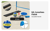 Powder-Coated Outdoor Volleyball Court Set Carrying Bag Volleyball Net System