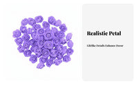 500 Pieces Realistic Look Foam Blossom Head Vibrant Colors Artificial Blossom Heads Long Lasting Color for Crafters, Scrapbooking