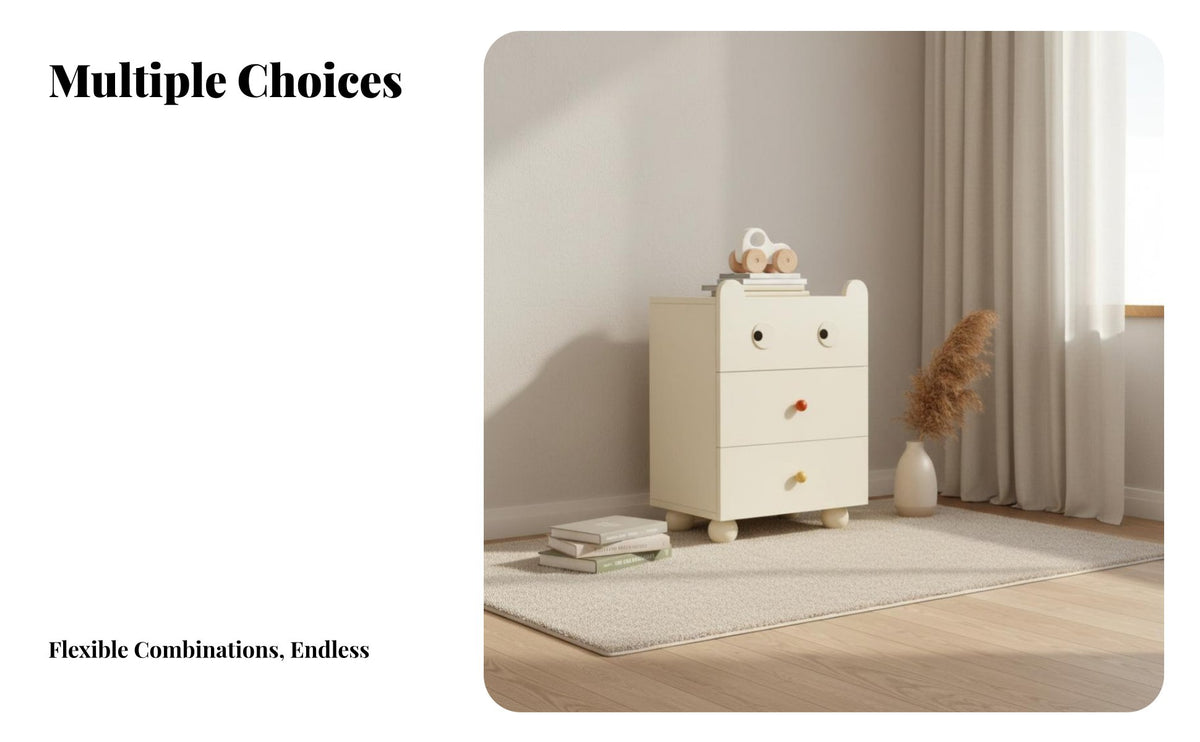 Creamy cream Finish 5-Drawer upright chest of drawers Minimalist Design Chest of Drawers adaptable Use Storage Furniture Modern aesthetic for Apartment Dwellers, Homeowners, Students, Bedroom, Living Room, Hallway
