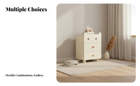 Creamy cream Finish 5-Drawer upright chest of drawers Minimalist Design Chest of Drawers adaptable Use Storage Furniture Modern aesthetic for Apartment Dwellers, Homeowners, Students, Bedroom, Living Room, Hallway