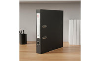 10 Pieces Large Capacity Lever Arch Binder Sturdy Cover 2-Hole File Binder Spine Label Arch File Folder for School