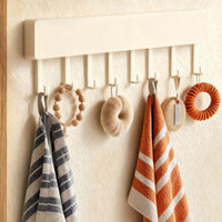No-Drill Option over Door Hook Rack Space Saving over the Door Hook Versatile Installation Wall Mounted Coat Rack Heavy Duty for Renters, Students, Bedroom, Entryway, Closet, Bathroom