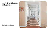 Beaded String Curtain Punchtool-No-Drill Installation Room Divider Transparent