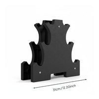 Dumbbell Storage Stand Large Capacity Diagonal Base Weight Stand Anti-Slip Rubber Feet Fitness Equipment for Gym