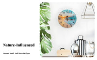 Silent Movement Round Wall Clock Non-Ticking Round Decorative Clock Battery Operated for Homeowners, Gift Shoppers, Bedroom, Kitchen, Office