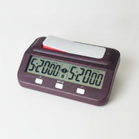 Compact Digital Chess Clock Portable Digital Chess Timer Lightweight Board Game Timer Long-Lasting for Tournaments