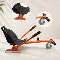 Compact Kart Frame with Seat Padded Drift Kart Chassis for Garage Projects