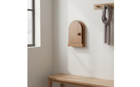Drill-No-Drill Installation Wooden Switch Cover with Door Hides Imperfections Solid Wood Outlet Concealment Box Easy to Install Decorative Outlet Cover Rustic for Renters, Living Room, Bedroom, Entryway