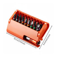 High Hardness S2 Steel Hex Shank Bit Set Rustproof Screwdriver Bit Kit Portable Tool Accessory Color Coded for Automotive Maintenance