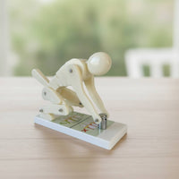 Articulated Lifting Figure Model with Base Jointed Lifting Posture Instructor Correct Ergonomic Model with Base Desktop for Ergonomics Classes, Fitness Instruction
