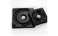 Mounting Slots Black Steel Turntable Base Slimline Square Mount Turntable Base Matte Heavy Duty Swivel Plate