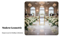 Elegant Design Wedding Column Stand Sturdy Metal Frame Flower Stand Stable Column Display Rack Detachable for Florists, Ceremony, Reception, Party, Entryway