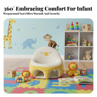 Supportive spine supportrest Inflatable creature Sofa Non-Slip Base Sit-up Trainer Easy to Clean Infant Floor Seat BPAsafe for Infants, Toddlers, Parents, Indoors, Playroom, Living Room, play period